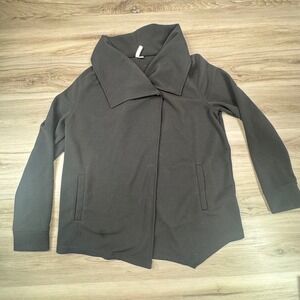 Kensie Black Wrap blazer Jacket Womens XL ‎ Pockets